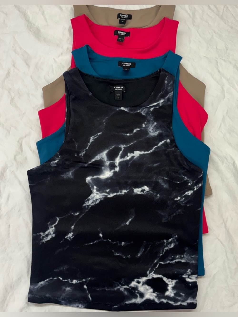 Express Women's Body Contour Tank Tops Size XS Bundle of 4